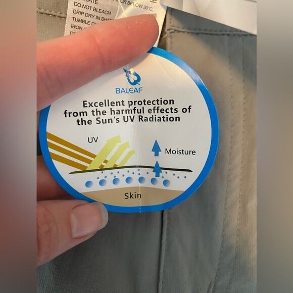 Baleaf Women's Sm Athletic Outdoor Hiking Tennis Active Golf Gray Skort Resort - Picture 12 of 13